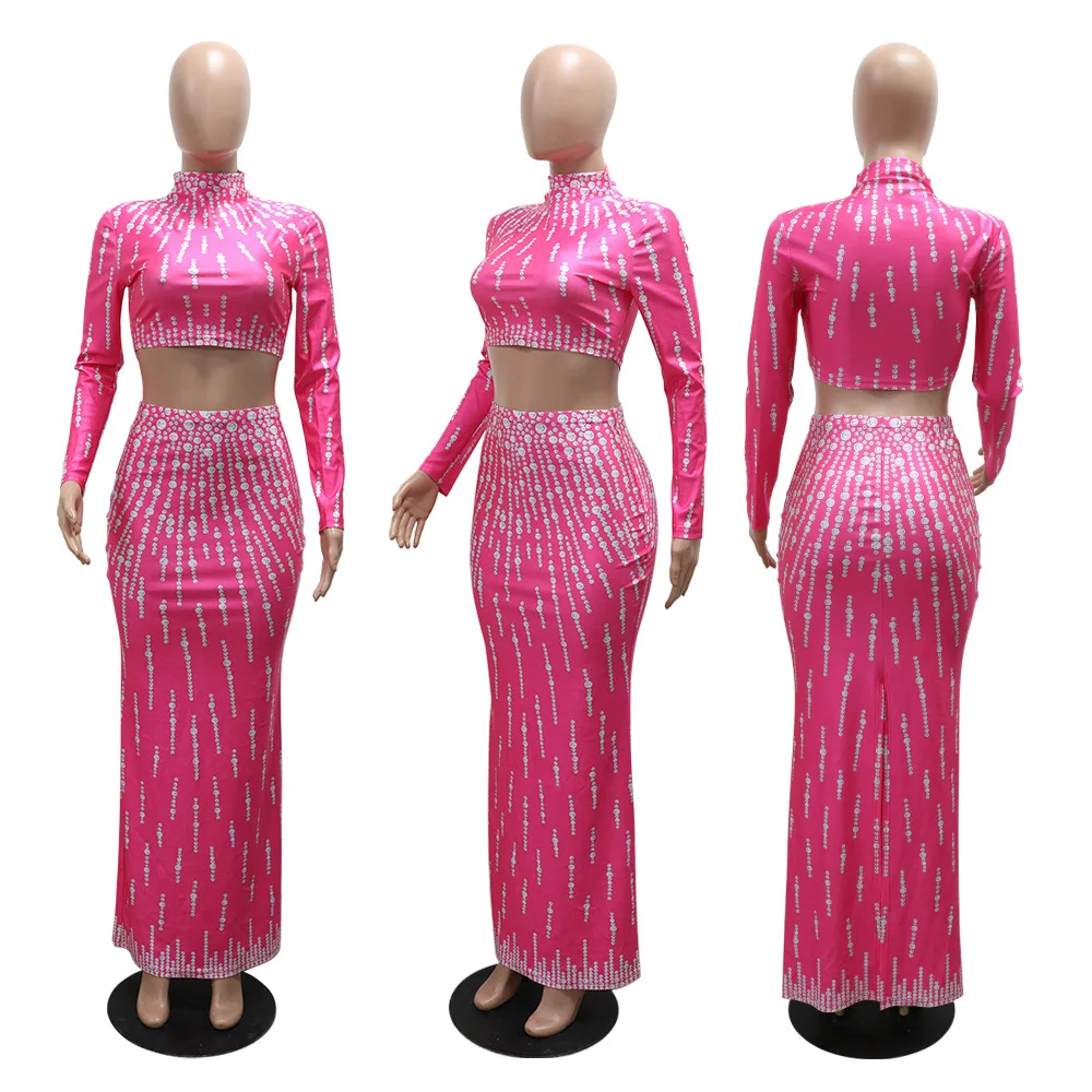 ผู้หญิงชุด Street แขนยาวพิมพ์  - Crop Top Crochet บทวิจารณ์และราคา