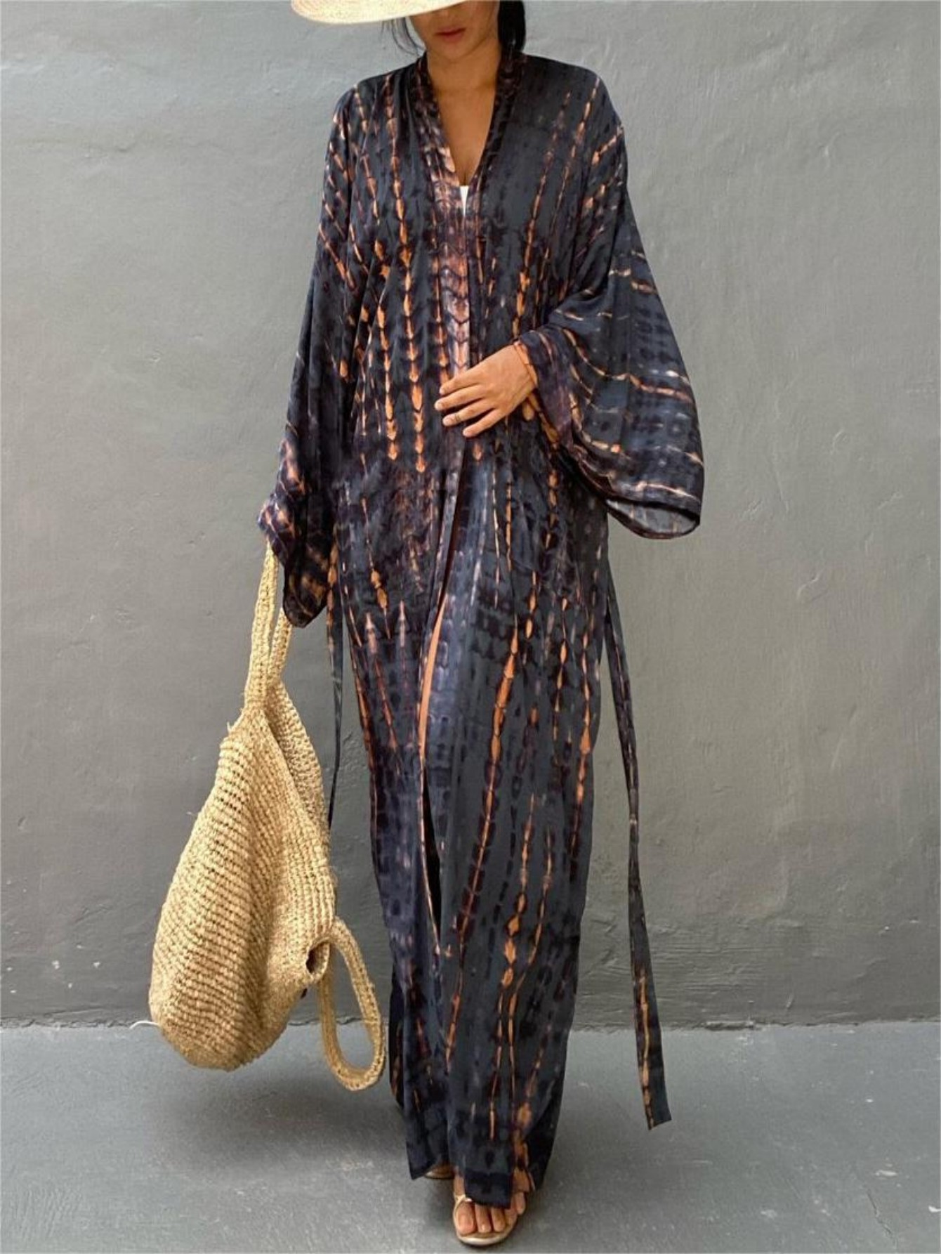 ชุดคาฟตันสำหรับผู้หญิงไซส์ใหญ่ - Cover Up Kaftan บทวิจารณ์และราคา