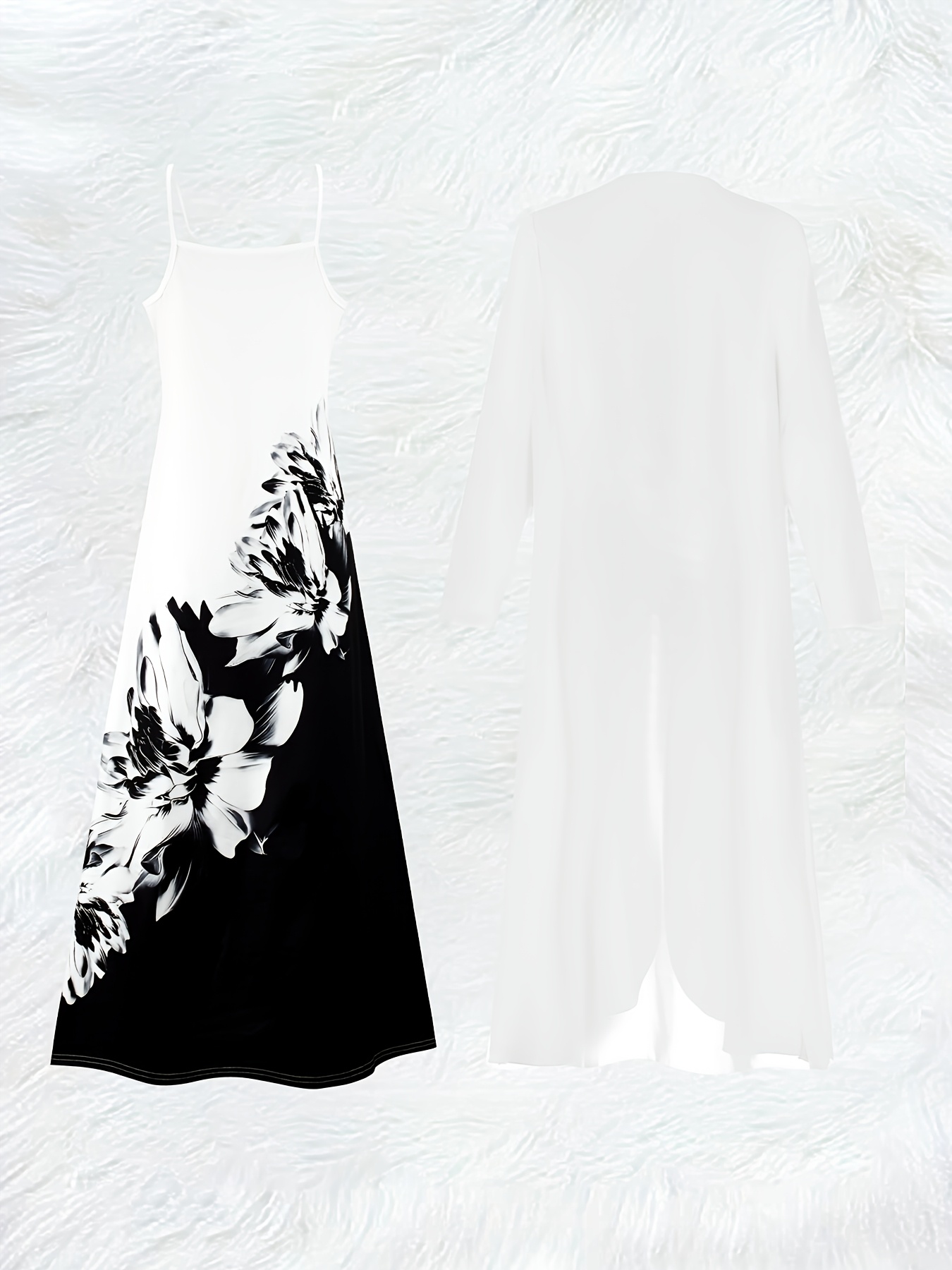ชุดเดรสแขนยาวลายดอกไม้สีดำและส - Midi Skirt Floral บทวิจารณ์และราคา