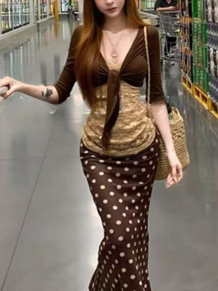 ชุดเซ็ตวินเทจญี่ปุ่น 3 ชิ้น เส - Crop Top Crochet บทวิจารณ์และราคา