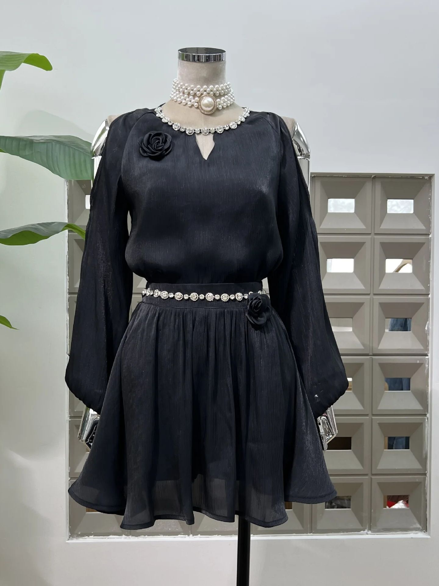 ชุดเดรสสองชิ้นสำหรับผู้หญิง เส - Blouse Off Shoulder บทวิจารณ์และราคา