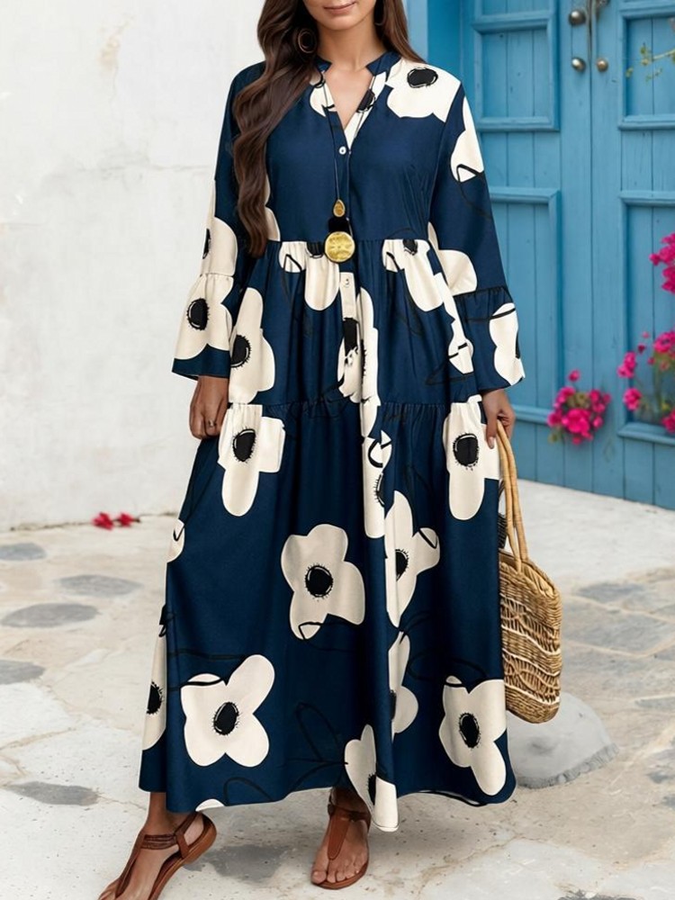 XL-4XL เสื้อผ้าไซส์ใหญ่ ชุดเดร - Midi Skirt Floral บทวิจารณ์และราคา